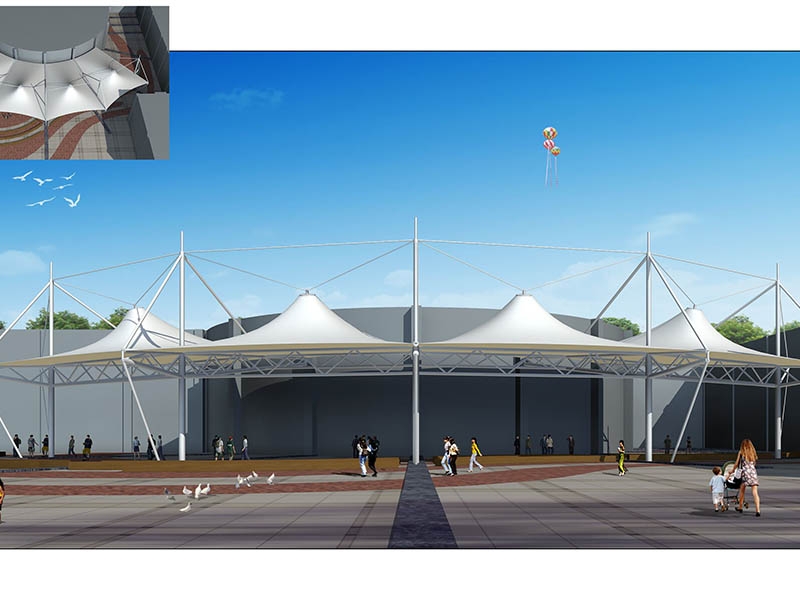 膜結(jié)構(gòu)遮陽棚